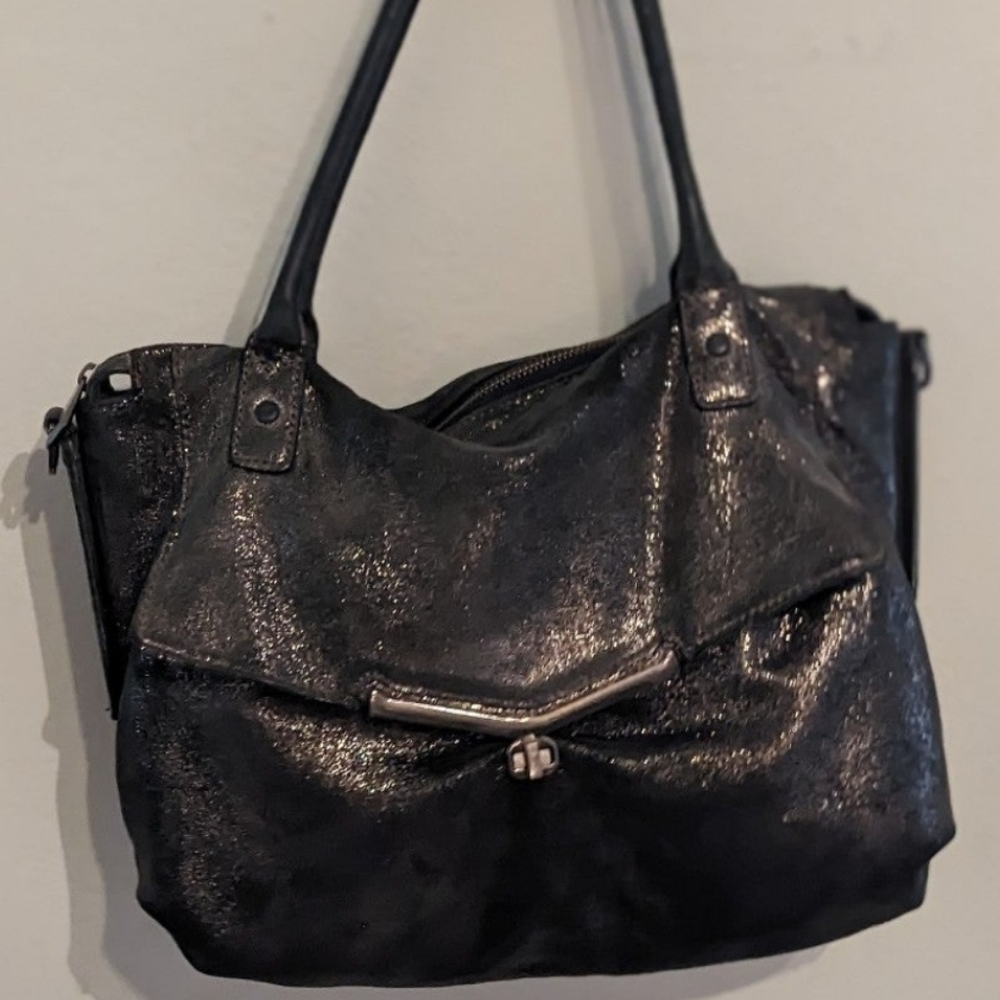 Botkier Metallic Leather Tote Bag